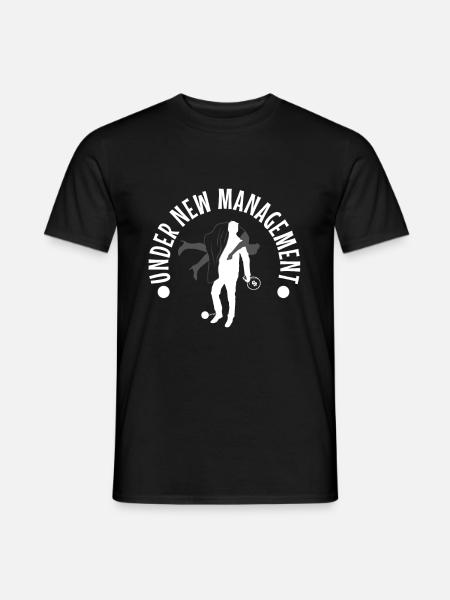 Under New Management - Männer T-Shirt - Schwarz