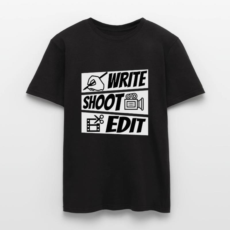 Write Shoot Edit Repeat Men’s T-shirt