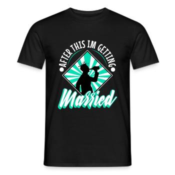 Après cela, je me marie - T-shirt homme - noir - Devant - AI Model Male 178 light (178cm)
