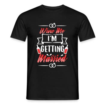 I am getting married - Männer T-Shirt - Schwarz - Vorne - AI Model Male 178 light (178cm)