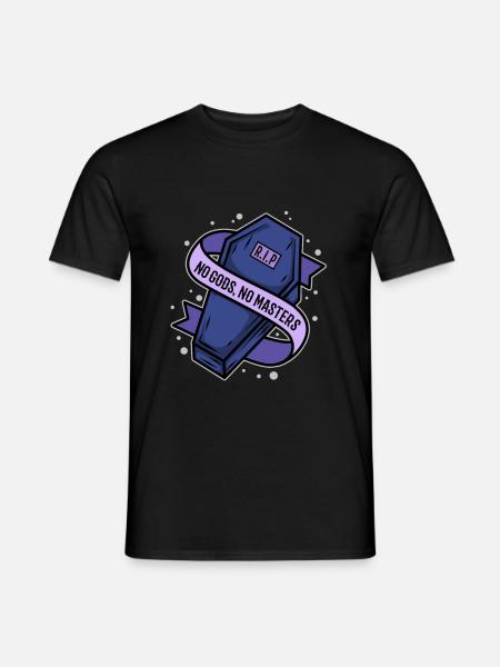 No Gods No Masters - Men's T-Shirt - black
