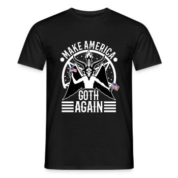 Make america goth again - Men's T-Shirt - black - Front - AI Model Male 178 light (178cm)