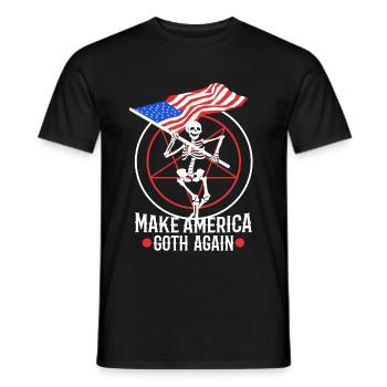 Make america goth again - Männer T-Shirt - Schwarz - Vorne - AI Model Male 178 light (178cm)