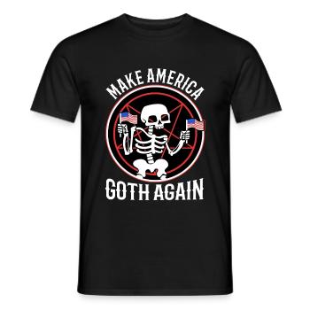 Make america goth again - Men's T-Shirt - black - Front - AI Model Male 178 light (178cm)