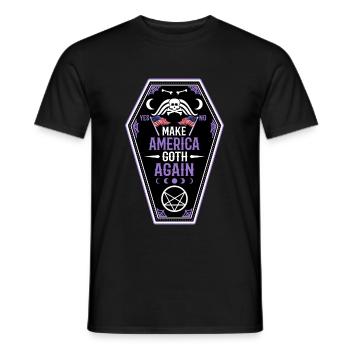 Make america goth again - Men's T-Shirt - black - Front - AI Model Male 178 light (178cm)