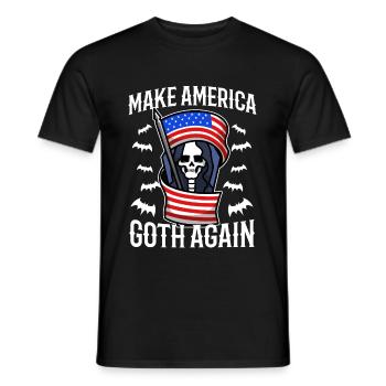 Make america goth again - Men's T-Shirt - black - Front - AI Model Male 178 light (178cm)
