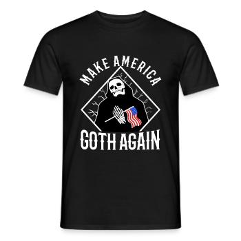 Make america goth again - Männer T-Shirt - Schwarz - Vorne - AI Model Male 178 light (178cm)