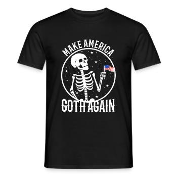 Make america goth again - Männer T-Shirt - Schwarz - Vorne - AI Model Male 178 light (178cm)