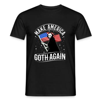 Make america goth again - Men's T-Shirt - black - Front - AI Model Male 178 light (178cm)