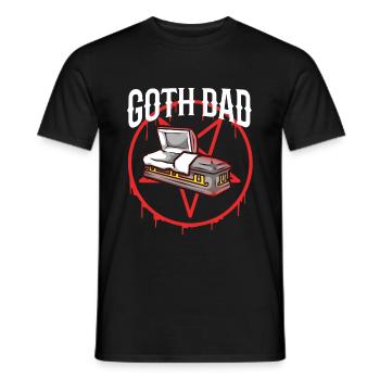 Papa gothique - T-shirt homme - noir - Devant - AI Model Male 178 light (178cm)