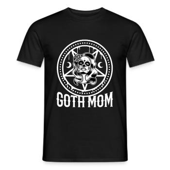 Goth Mom - Men's T-Shirt - black - Front - AI Model Male 178 light (178cm)