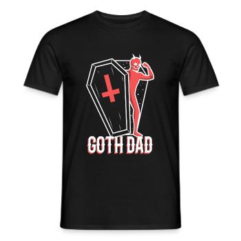 Goth Dad - Männer T-Shirt - Schwarz - Vorne - AI Model Male 178 light (178cm)