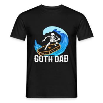 Papa gothique - T-shirt homme - noir - Devant - AI Model Male 178 light (178cm)