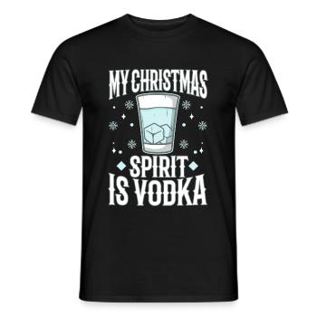 Mon de Noël est la vodka - T-shirt homme - noir - Devant - AI Model Male 178 light (178cm)