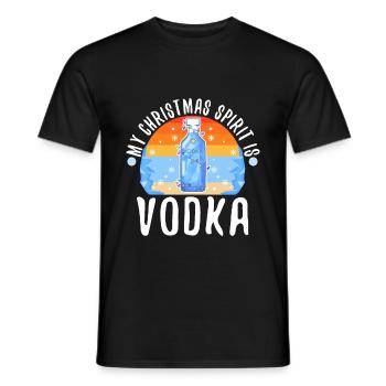 Mon de Noël est la vodka - T-shirt homme - noir - Devant - AI Model Male 178 light (178cm)