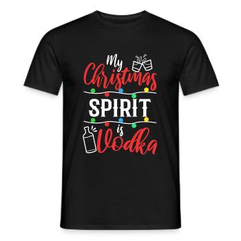 Mon de Noël est la vodka - T-shirt homme - noir - Devant - AI Model Male 178 light (178cm)