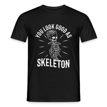 You look good as skeleton - Men's T-Shirt - black - Front - AI Model Male 178 light (178cm)