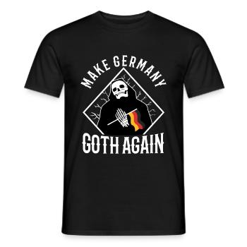 Make Germany goth again - Men's T-Shirt - black - Front - AI Model Male 178 light (178cm)