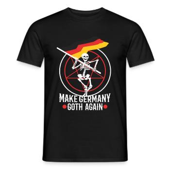 Make Germany goth again - Men's T-Shirt - black - Front - AI Model Male 178 light (178cm)