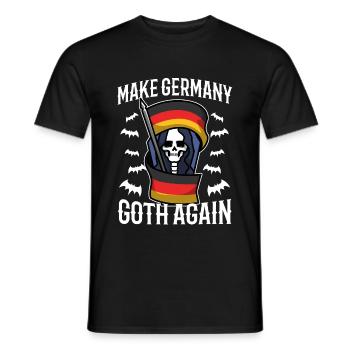 Make Germany goth again - Men's T-Shirt - black - Front - AI Model Male 178 light (178cm)