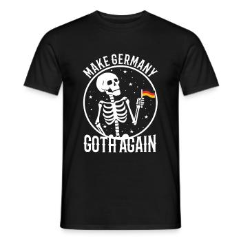 Make Germany goth again - Men's T-Shirt - black - Front - AI Model Male 178 light (178cm)