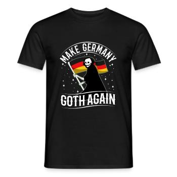 Make Germany goth again - Men's T-Shirt - black - Front - AI Model Male 178 light (178cm)