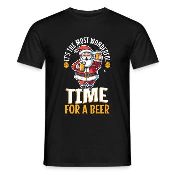 It's the most Wonderful time for a Beer - Männer T-Shirt - Schwarz - Vorne - AI Model Male 178 light (178cm)
