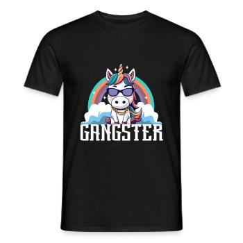 Licorne Gangsta - T-shirt homme - noir - Devant - AI Model Male 178 light (178cm)