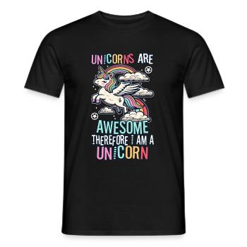 100 magical days of school - Men's T-Shirt - black - Front - AI Model Male 178 light (178cm)