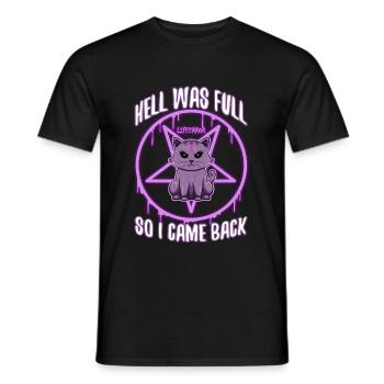 L’enfer était plein alors je suis revenu - Lifeerror - T-shirt homme - noir - Devant - AI Model Male 178 light (178cm)