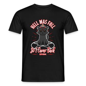 L’enfer était plein alors je suis revenu - Lifeerror - T-shirt homme - noir - Devant - AI Model Male 178 light (178cm)