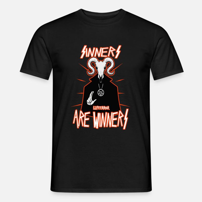 Sinners are Winners - Lifeerror - Männer T-Shirt - Schwarz