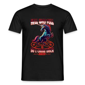 L’enfer était plein alors je suis revenu - Lifeerror - T-shirt homme - noir - Devant - AI Model Male 178 light (178cm)