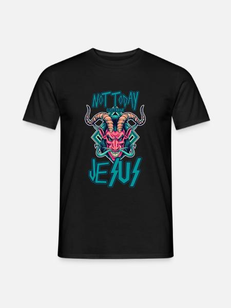 Not Today Jesus - Lifeerror - Men's T-Shirt - black