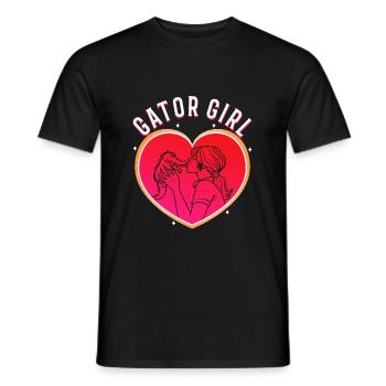 Gator Girl - Männer T-Shirt - Schwarz - Vorne - AI Model Male 178 light (178cm)
