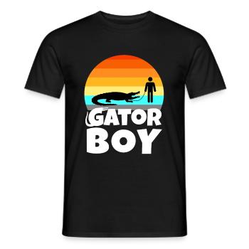 Gator Boy - Männer T-Shirt - Schwarz - Vorne - AI Model Male 178 light (178cm)