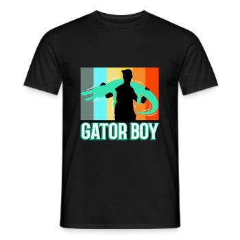 Gator Boy - Männer T-Shirt - Schwarz - Vorne - AI Model Male 178 light (178cm)