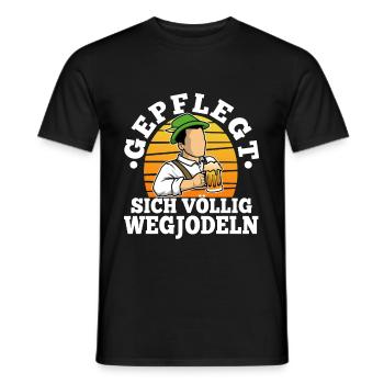 Yodel bien entretenu - T-shirt homme - noir - Devant - AI Model Male 178 light (178cm)