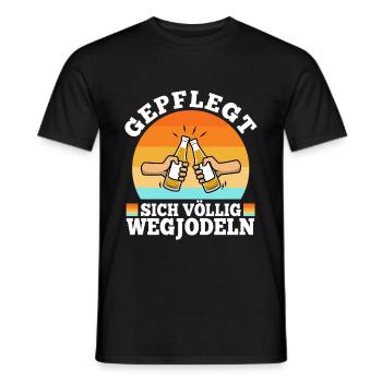 Yodel bien entretenu - T-shirt homme - noir - Devant - AI Model Male 178 light (178cm)