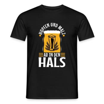Hopfen und Malz - Männer T-Shirt - Schwarz - Vorne - AI Model Male 178 light (178cm)
