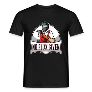 No flux given - Men's T-Shirt - black - Front - AI Model Male 178 light (178cm)