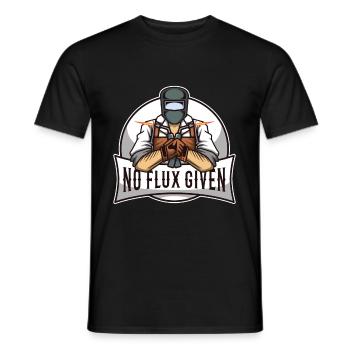 No flux given - Men's T-Shirt - black - Front - AI Model Male 178 light (178cm)