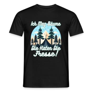 J’aime les arbres qui retiennent la nourriture - T-shirt homme - noir - Devant - AI Model Male 178 light (178cm)