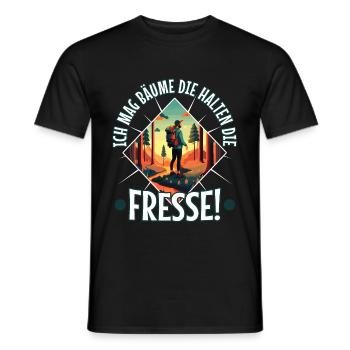 J’aime les arbres qui retiennent la nourriture - T-shirt homme - noir - Devant - AI Model Male 178 light (178cm)