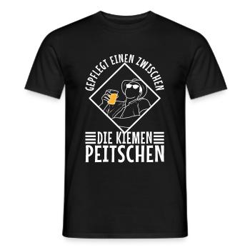 Gepflegt einen zwischen die Kiemen peitschen - Männer T-Shirt - Schwarz - Vorne - AI Model Male 178 light (178cm)