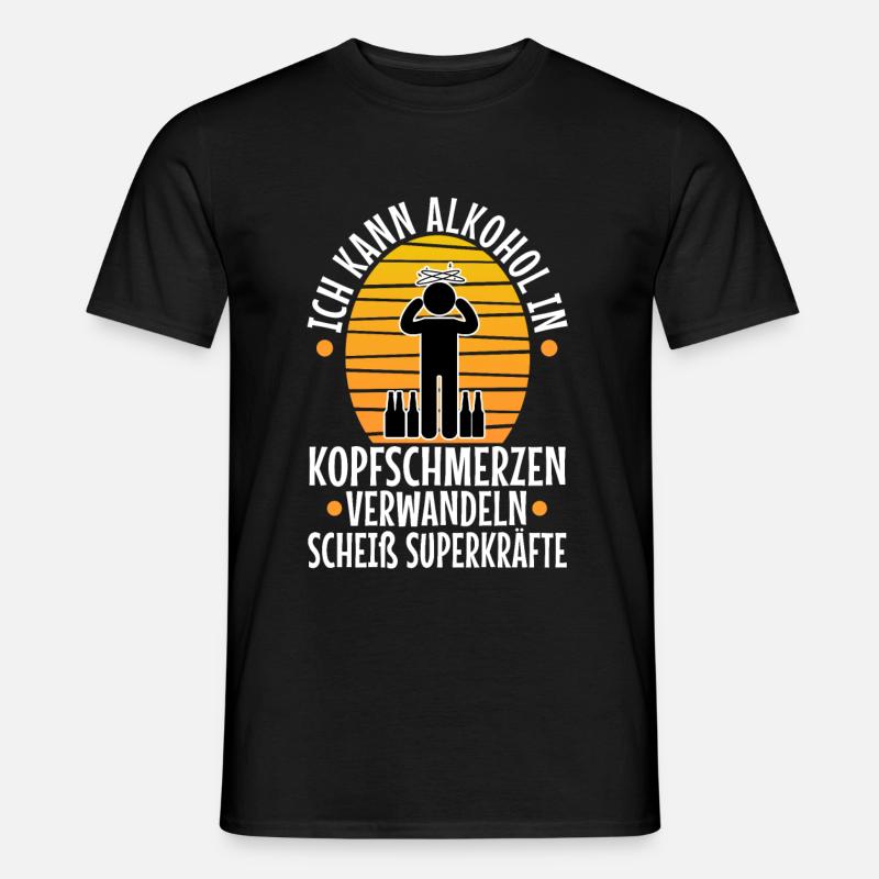 Transformez l’alcool en casse-tête - T-shirt homme - noir