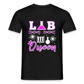 Lab Queen - Männer T-Shirt - Schwarz - Vorne - AI Model Male 178 light (178cm)