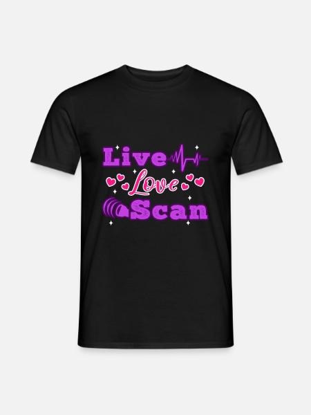 Live Love Scan - Men's T-Shirt - black