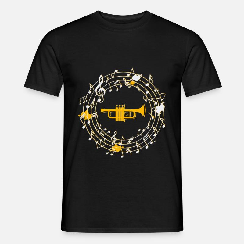 Trompete - Männer T-Shirt - Schwarz