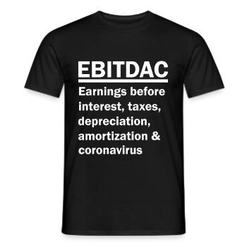 EBITDAC EBITDA - T-shirt homme - noir - Devant - AI Model Male 178 light (178cm)